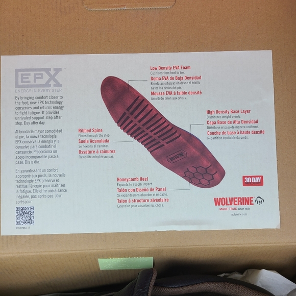 Wolverine Shoes Loafers Slip-On Brown Leather Steel Toe Men's Size 11 - Picture 12 of 12